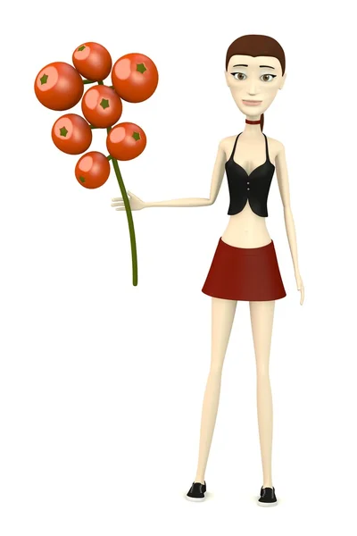 3D render av seriefiguren med rowan berry — Stockfoto
