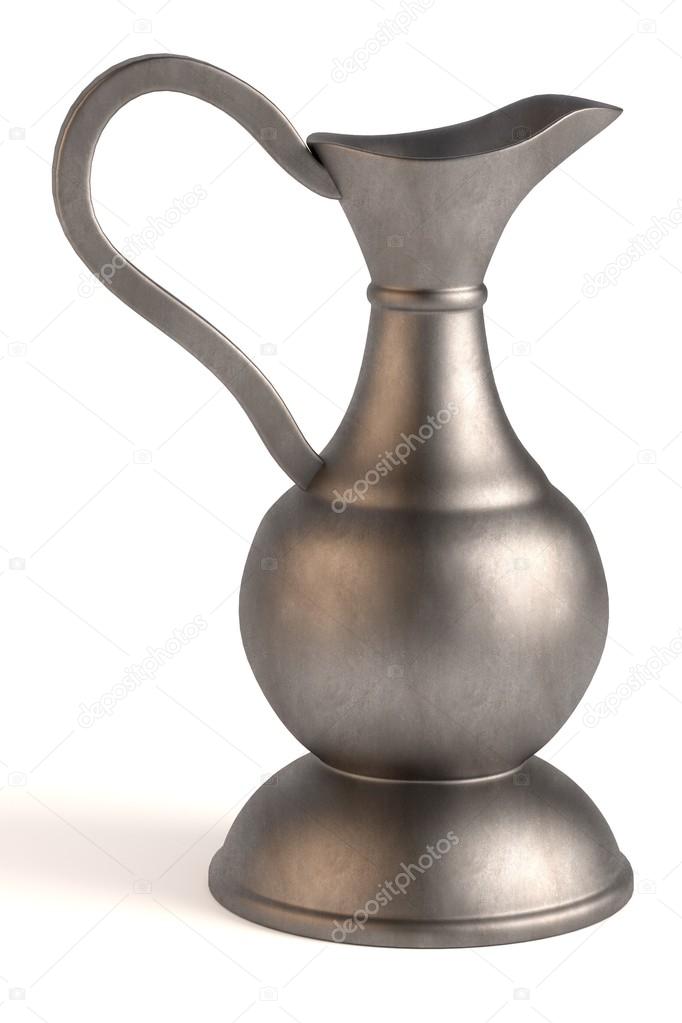 Ender of antique teapot