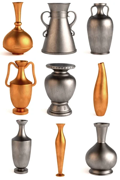 3d renderização de vasos antigos — Fotografia de Stock