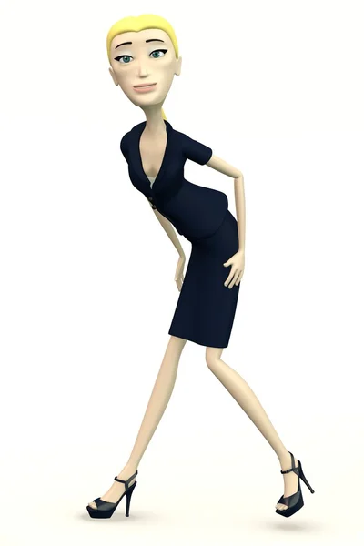 Businesswoman in sexy pose — Stock Photo, Image