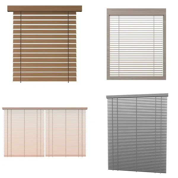 Collection of 3d renders - blinds — Stock Photo, Image