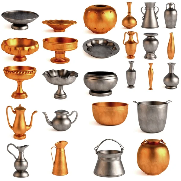 3D render antik yemekler