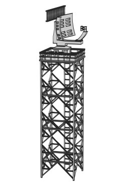 Havaalanı radar çizgi film resim