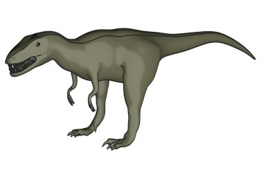 allosaurus dino çizgi film resim