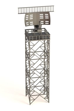 Radar gerçekçi 3d render