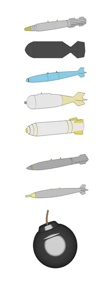 Мультфильм изображение бомбы - оружие — стоковое фото