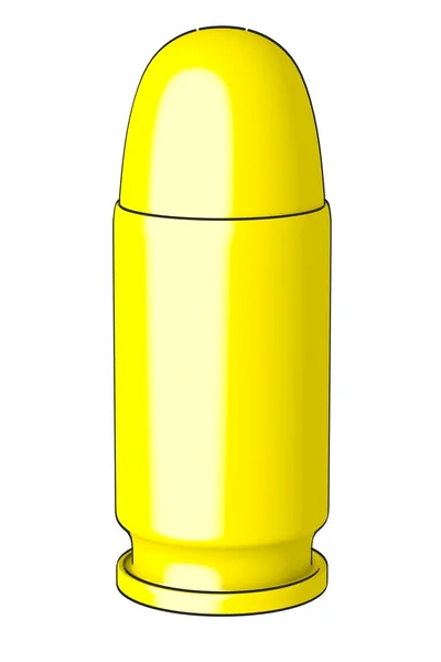 Tecknad bild av gun bullet — Stockfoto