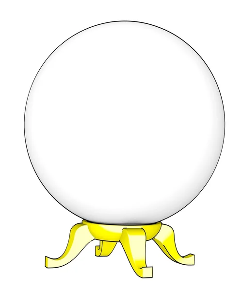 Cartoon image of crystal ball — Stock Photo, Image