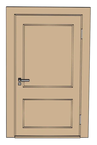 Cartoon image of door — Stock Photo, Image