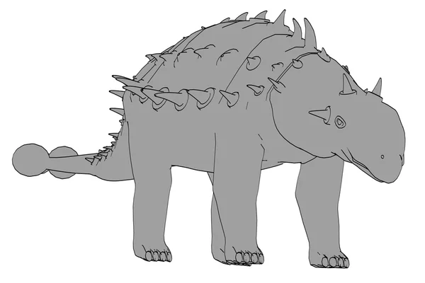 Cartoon image of eoplocephalus — Stock Photo, Image