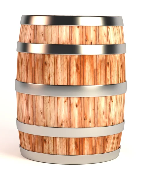 真实的 3d 渲染的酒桶 — 图库照片