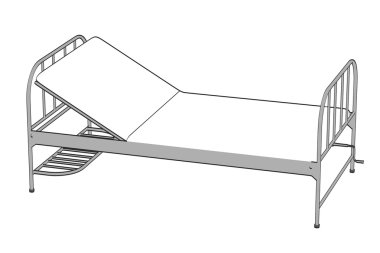 hastane yatağında çizgi film resim