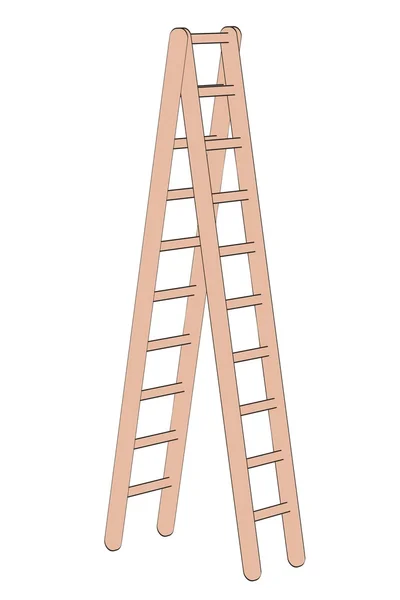 Cartoon image of ladder tool — Stock Photo, Image