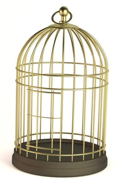 Rendu 3d réaliste de la cage à oiseaux — Photo