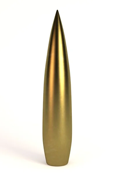 Realistic 3d render of bullet — Stock Photo, Image