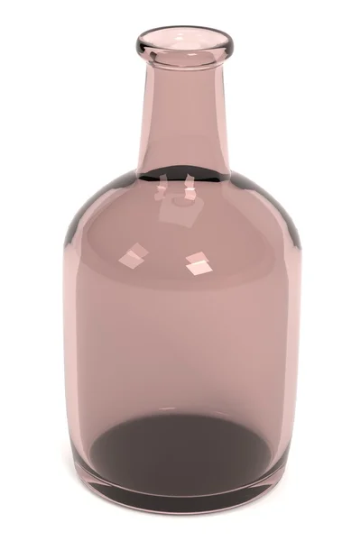 Renderização 3D realista de garrafa de vidro — Fotografia de Stock