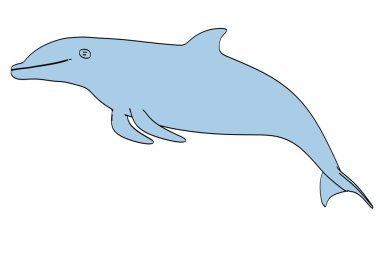 immagine fumetto di delfino