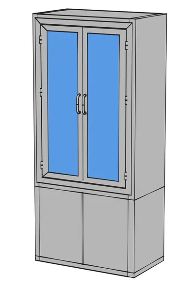 Cartoon image of medical cupboard — Stock Photo, Image