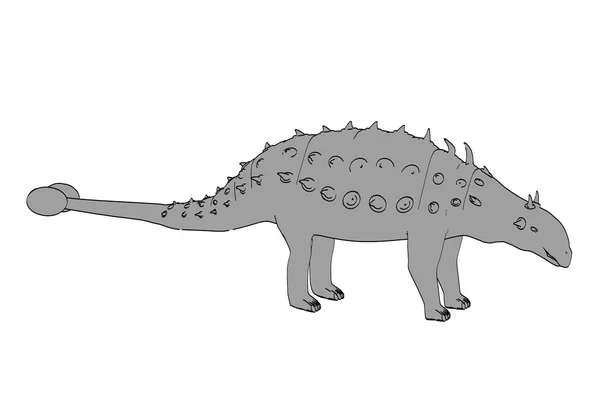 Eoplocephalus의 만화 이미지 — 스톡 사진