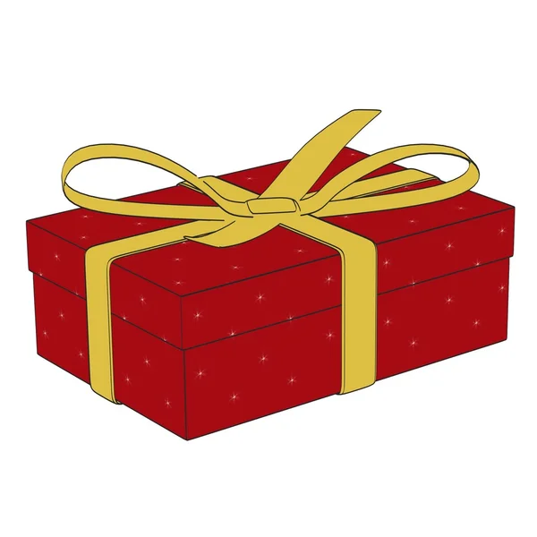 Cartoon image of gift (present) — Stock Photo, Image