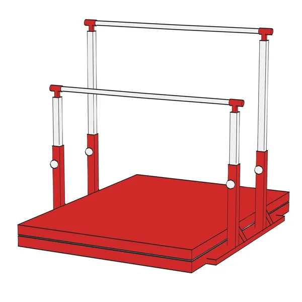 Karikatúra kép, tornatermi berendezés — Stock Fotó