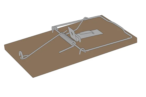 Tecknad bild av mus fälla — Stockfoto