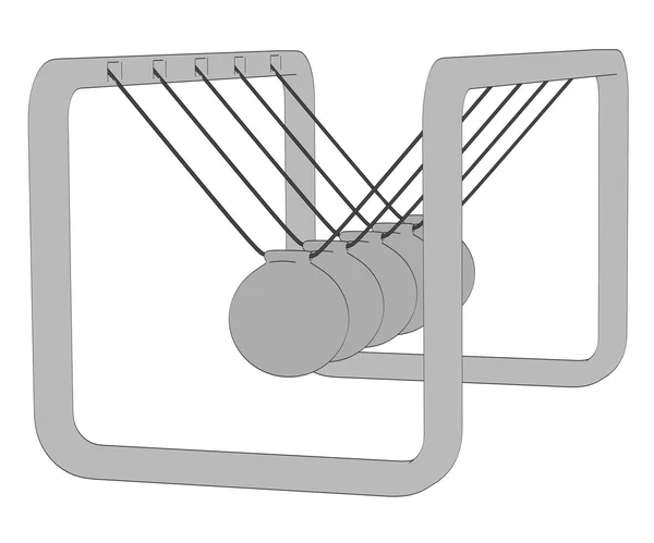 Cartoon afbeelding van newton cradle — Stockfoto