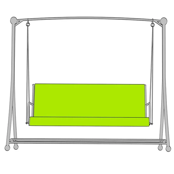Карикатурные изображения садовых качелей — стоковое фото