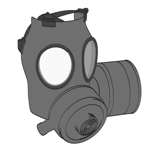 Cartoon image of gas mask — Stock Photo, Image