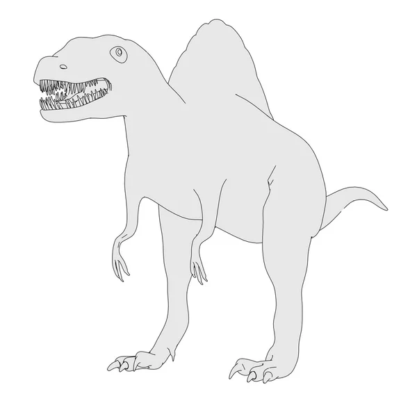 Immagine cartone animato di spinosaurus dino — Foto Stock