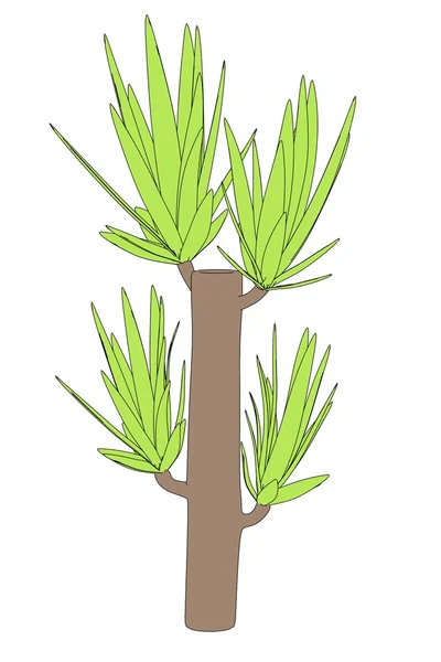 Cartoon afbeelding van yucca boom — Stockfoto