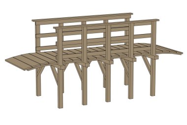 çizgi film görüntü Ortaçağ Köprüsü