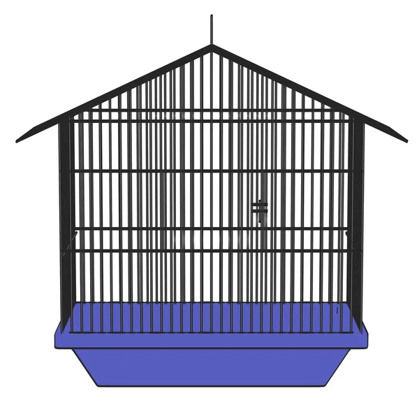 Cartoon image of bird cage — Stock Photo, Image