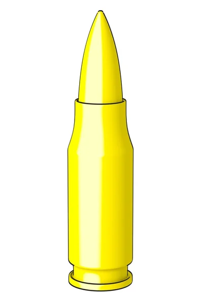 Kreslený obrázek zbraň Bullet — Stock fotografie