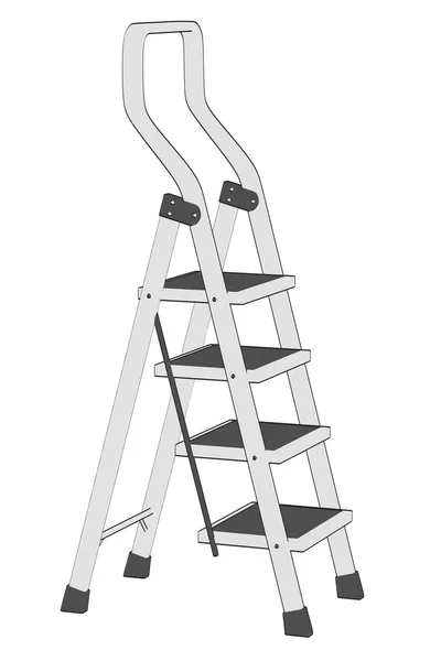 Cartoon image of ladder tool — Stock Photo, Image