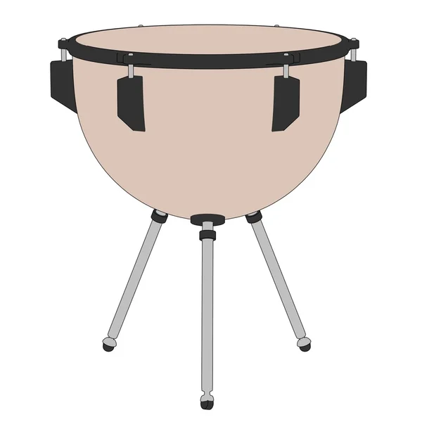 Cartoon image of timpani drum — Stock Photo, Image