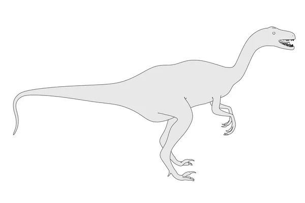 Карикатура на velociraptor dino — стоковое фото