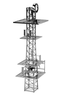gsm kulenin gerçekçi 3d render