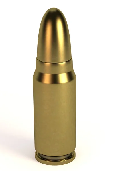 Realistic 3d render of bullet — Stock Photo, Image