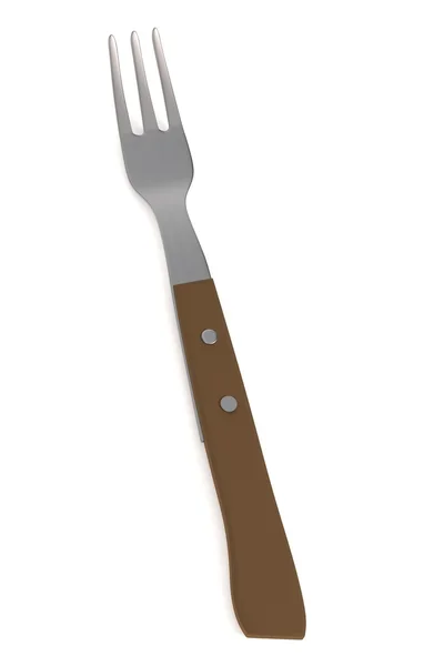 Realistic 3d render of fork — Stock Photo, Image