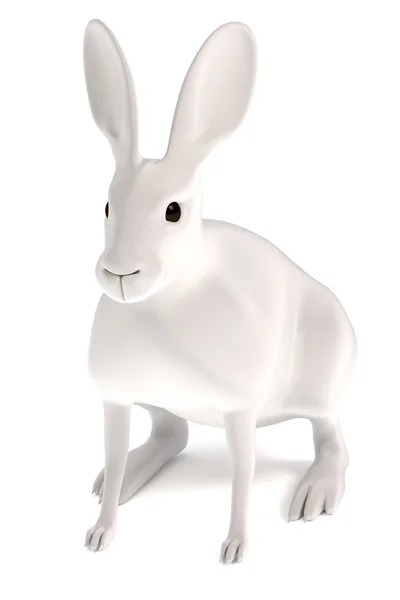 真实的 3d 渲染的野兔 — 图库照片