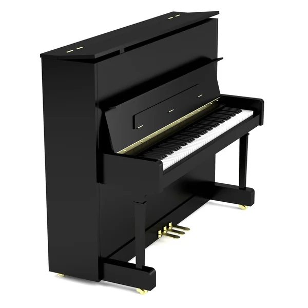 Realistische 3d render voor piano — Stockfoto