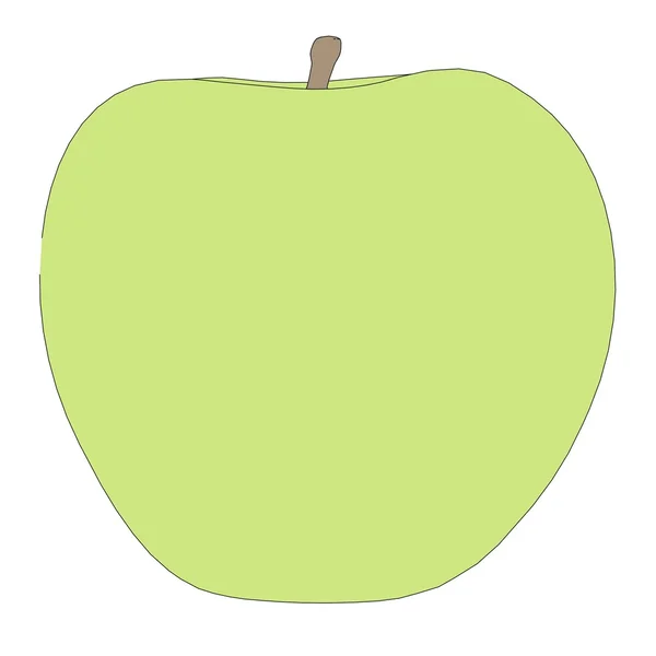 Imagem dos desenhos animados de fruta de maçã — Fotografia de Stock