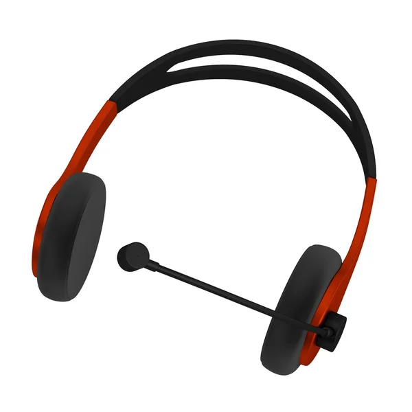 Realista 3d renderizado de auriculares — Foto de Stock