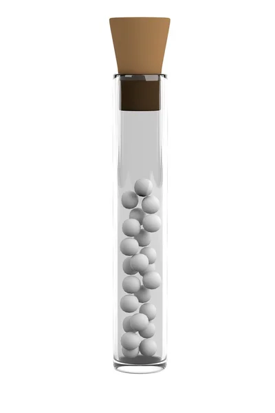 Realistic 3d render of homeopathy — Stock Photo, Image