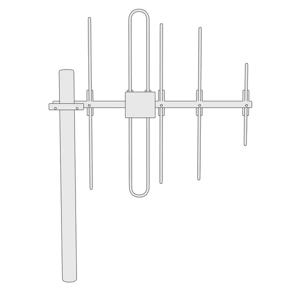 Desenhos animados de tv antenne — Fotografia de Stock