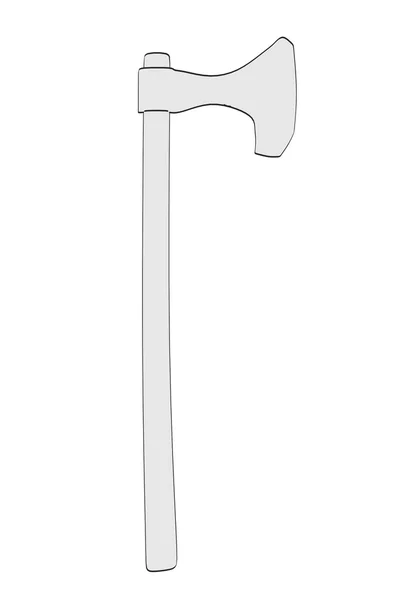 Cartoon image of axe weapon — Stock Photo, Image