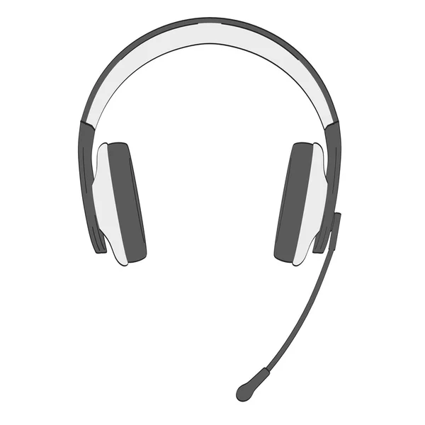 Imagem de desenhos animados de fones de ouvido 2d — Fotografia de Stock