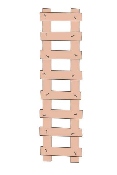 Cartoon image of ladder tool — Stock Photo, Image