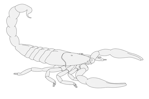 Kreskówka obraz zwierząt skorpion — Zdjęcie stockowe